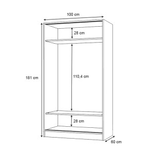 meg-GP028-0138,1-4 ΝΤΟΥΛΑΠΑ ΡΟΥΧΩΝ REGIO MEGAPAP ΔΙΦΥΛΛΗ ΣΥΡΟΜΕΝΗ ΧΡΩΜΑ ΛΕΥΚΟ 100X60X181ΕΚ.