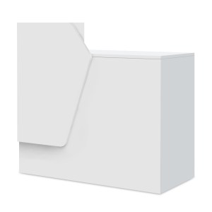 meg-GP028-0140,3-3 ΓΡΑΦΕΙΟ ΥΠΟΔΟΧΗΣ - RECEPTION MERLIN MEGAPAP ΧΡΩΜΑ ΛΕΥΚΟ 110X50X101,8ΕΚ.