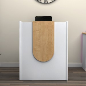 meg-GP028-0144,2-3 ΓΡΑΦΕΙΟ ΥΠΟΔΟΧΗΣ - RECEPTION MEZZO MEGAPAP ΧΡΩΜΑ ΛΕΥΚΟ - ΦΥΣΙΚΟ ΟΞΙΑΣ 90X40X110ΕΚ.