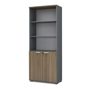 meg-GP028-0145,2-0 ΒΙΒΛΙΟΘΗΚΗ ΓΡΑΦΕΙΟΥ ΜΕ ΚΛΕΙΔΑΡΙΑ ΕΠΑΓΓΕΛΜΑΤΙΚΗ VENTURO MEGAPAP ΧΡΩΜΑ ΑΝΘΡΑΚΙ - ΚΑΡΥΔΙ 80X40X200ΕΚ.