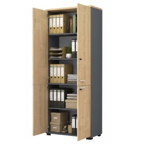 meg-GP028-0146,1-1 ΝΤΟΥΛΑΠΑ ΓΡΑΦΕΙΟΥ ΕΠΑΓΓΕΛΜΑΤΙΚΗ VENTURO MEGAPAP ΧΡΩΜΑ ΑΝΘΡΑΚΙ - ΦΥΣΙΚΟ ΟΞΙΑΣ 80X40X200ΕΚ.