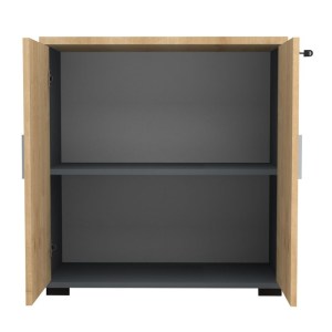 meg-GP028-0147,1-4 ΝΤΟΥΛΑΠΙ ΓΡΑΦΕΙΟΥ ΕΠΑΓΓΕΛΜΑΤΙΚΟ VENTURO MEGAPAP ΧΡΩΜΑ ΑΝΘΡΑΚΙ - ΦΥΣΙΚΟ ΟΞΙΑΣ 80X40X80ΕΚ.