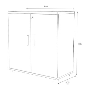 meg-GP028-0147,1-7 ΝΤΟΥΛΑΠΙ ΓΡΑΦΕΙΟΥ ΕΠΑΓΓΕΛΜΑΤΙΚΟ VENTURO MEGAPAP ΧΡΩΜΑ ΑΝΘΡΑΚΙ - ΦΥΣΙΚΟ ΟΞΙΑΣ 80X40X80ΕΚ.