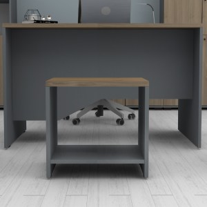 meg-GP028-0148,2-2 ΤΡΑΠΕΖΑΚΙ ΓΡΑΦΕΙΟΥ ΕΠΑΓΓΕΛΜΑΤΙΚΟ VENTURO MEGAPAP ΧΡΩΜΑ ΑΝΘΡΑΚΙ - ΚΑΡΥΔΙ 60X60X45ΕΚ.