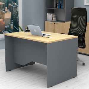 meg-GP028-0150,1-3 ΓΡΑΦΕΙΟ ΕΠΑΓΓΕΛΜΑΤΙΚΟ VENTURO MEGAPAP ΧΡΩΜΑ ΑΝΘΡΑΚΙ - ΦΥΣΙΚΟ ΟΞΙΑΣ 120X80X75ΕΚ.