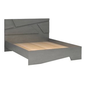 meg-GP028-0156,2-2 ΚΡΕΒΑΤΙ EFES MEGAPAP ΧΡΩΜΑ ΓΚΡΙ ΣΚΥΡΟΔΕΜΑΤΟΣ 160X200ΕΚ.