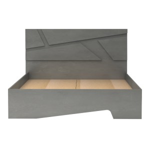 meg-GP028-0156,2-3 ΚΡΕΒΑΤΙ EFES MEGAPAP ΧΡΩΜΑ ΓΚΡΙ ΣΚΥΡΟΔΕΜΑΤΟΣ 160X200ΕΚ.