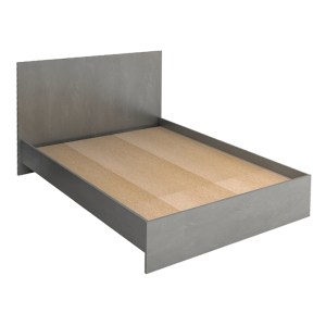 meg-GP028-0159,3-4 ΚΡΕΒΑΤΙ TROY MEGAPAP ΧΡΩΜΑ ΓΚΡΙ ΣΚΥΡΟΔΕΜΑΤΟΣ 140X190ΕΚ.