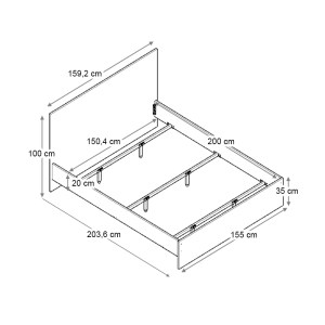 meg-GP028-0160,2-4 ΚΡΕΒΑΤΙ TROY MEGAPAP ΧΡΩΜΑ ΚΑΡΥΔΙ 150X200ΕΚ.