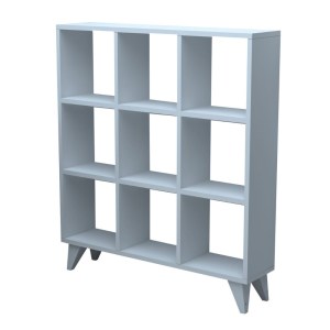 meg-GP028-0161,1-1 ΒΙΒΛΙΟΘΗΚΗ DOKIA MEGAPAP ΧΡΩΜΑ ΛΕΥΚΟ 88,4X19,8X100,3ΕΚ.