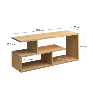 meg-GP028-0168,2-2 ΕΠΙΠΛΟ ΤΗΛΕΟΡΑΣΗΣ FOREVER MEGAPAP ΧΡΩΜΑ ΦΥΣΙΚΟ ΟΞΙΑΣ 100X30X40CM.
