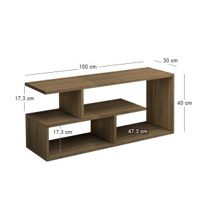 meg-GP028-0168,3-2 ΕΠΙΠΛΟ ΤΗΛΕΟΡΑΣΗΣ FOREVER MEGAPAP ΧΡΩΜΑ ΚΑΡΥΔΙ 100X30X40CM.