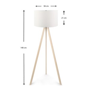 meg-GP029-0001,1-2 ΦΩΤΙΣΤΙΚΟ ΔΑΠΕΔΟΥ ROSLING MEGAPAP MDF/ΥΦΑΣΜΑ/PVC ΧΡΩΜΑ ΦΥΣΙΚΟ/ΛΕΥΚΟ 38X21X140ΕΚ.