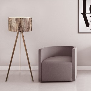 meg-GP029-0001,14-1 ΦΩΤΙΣΤΙΚΟ ΔΑΠΕΔΟΥ ROSLING MEGAPAP MDF/ΥΦΑΣΜΑ/PVC ΧΡΩΜΑ ΚΑΡΥΔΙ/ΚΑΦΕ 38X21X140ΕΚ.