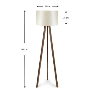 meg-GP029-0001,6-2 ΦΩΤΙΣΤΙΚΟ ΔΑΠΕΔΟΥ ROSLING MEGAPAP MDF/ΥΦΑΣΜΑ/PVC ΧΡΩΜΑ ΚΑΡΥΔΙ/ΜΠΕΖ 38X21X140ΕΚ.