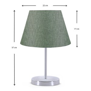 meg-GP029-0021,1-2 ΦΩΤΙΣΤΙΚΟ ΕΠΙΤΡΑΠΕΖΙΟ JULES MEGAPAP ΥΦΑΣΜΑ/PVC/ΧΡΩΜΙΟ ΧΡΩΜΑ ΚΥΠΑΡΙΣΣΙ/ΑΣΗΜΙ 22X17X37ΕΚ.