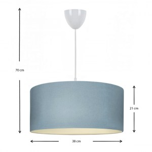 meg-GP029-0053,2-2 ΦΩΤΙΣΤΙΚΟ ΟΡΟΦΗΣ MONAHAN MEGAPAP ΥΦΑΣΜΑΤΙΝΟ ΧΡΩΜΑ ΜΠΛΕ 38X20X70ΕΚ.