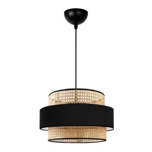 meg-GP029-0172,1-0 ΦΩΤΙΣΤΙΚΟ ΟΡΟΦΗΣ ORVIA MEGAPAP E27 ΡΑΤΑΝ ΜΟΝΟΦΩΤΟ ΧΡΩΜΑ ΦΥΣΙΚΟ - ΜΑΥΡΟ Ø30X70ΕΚ.