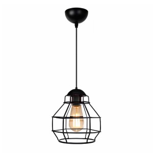 meg-GP029-0174,1-0 ΦΩΤΙΣΤΙΚΟ ΟΡΟΦΗΣ RILO MEGAPAP E27 ΜΕΤΑΛΛΙΚΟ ΜΟΝΟΦΩΤΟ ΧΡΩΜΑ ΜΑΥΡΟ Ø16X100ΕΚ.