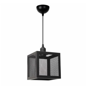 meg-GP029-0175,1-0 ΦΩΤΙΣΤΙΚΟ ΟΡΟΦΗΣ KIVO MEGAPAP E27 ΜΕΤΑΛΛΙΚΟ ΜΟΝΟΦΩΤΟ ΧΡΩΜΑ ΜΑΥΡΟ 16X16X120ΕΚ.