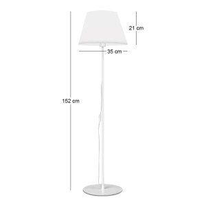 meg-GP029-0182,2-2 ΦΩΤΙΣΤΙΚΟ ΔΑΠΕΔΟΥ VILO MEGAPAP E27 ΜΕΤΑΛΛΙΚΟ - ΥΦΑΣΜΑ PVC ΧΡΩΜΑ ΛΕΥΚΟ Ø35X152ΕΚ.