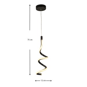 meg-GP030-0057,1-2 ΦΩΤΙΣΤΙΚΟ ΟΡΟΦΗΣ LED AILEEN MEGAPAP ΜΕΤΑΛΛΙΚΟ ΧΡΩΜΑ ΜΑΥΡΟ 12X12X80ΕΚ.