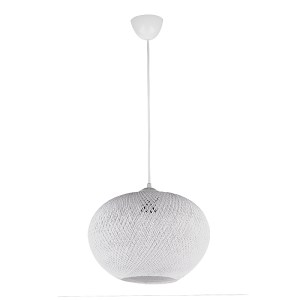 meg-GP030-0104,1-0 ΦΩΤΙΣΤΙΚΟ ΟΡΟΦΗΣ VISCA MEGAPAP E27 ΑΠΟ ΣΧΟΙΝΙ ΜΟΝΟΦΩΤΟ ΧΡΩΜΑ ΛΕΥΚΟ 40X40X75ΕΚ.