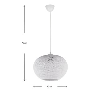 meg-GP030-0104,1-2 ΦΩΤΙΣΤΙΚΟ ΟΡΟΦΗΣ VISCA MEGAPAP E27 ΑΠΟ ΣΧΟΙΝΙ ΜΟΝΟΦΩΤΟ ΧΡΩΜΑ ΛΕΥΚΟ 40X40X75ΕΚ.