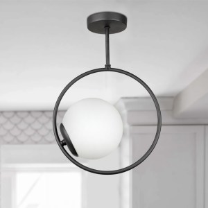 meg-GP030-0131,1-1 ΦΩΤΙΣΤΙΚΟ ΟΡΟΦΗΣ SCOY MEGAPAP E27 ΜΕΤΑΛΛΙΚΟ ΜΟΝΟΦΩΤΟ ΧΡΩΜΑ ΜΑΥΡΟ Ø26X40ΕΚ.