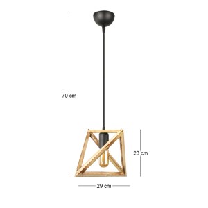 meg-GP030-0154,1-2 ΦΩΤΙΣΤΙΚΟ ΟΡΟΦΗΣ PIRAMIT MEGAPAP E27 ΞΥΛΙΝΟ ΜΟΝΟΦΩΤΟ ΧΡΩΜΑ ΦΥΣΙΚΟ 29X25X70ΕΚ.