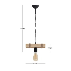 meg-GP030-0164,1-3 ΦΩΤΙΣΤΙΚΟ ΟΡΟΦΗΣ VERO MEGAPAP E27 ΞΥΛΙΝΟ ΜΟΝΟΦΩΤΟ ΧΡΩΜΑ ΦΥΣΙΚΟ 25X8X65ΕΚ.