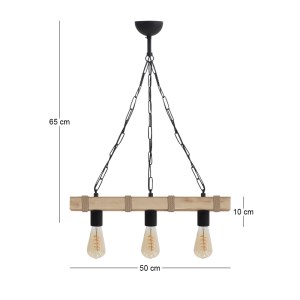 meg-GP030-0166,1-3 ΦΩΤΙΣΤΙΚΟ ΟΡΟΦΗΣ VERO MEGAPAP E27 ΞΥΛΙΝΟ ΤΡΙΦΩΤΟ ΧΡΩΜΑ ΦΥΣΙΚΟ 50X8X65ΕΚ.