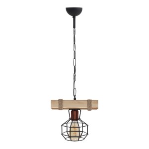 meg-GP030-0167,1-0 ΦΩΤΙΣΤΙΚΟ ΟΡΟΦΗΣ LUMENIA MEGAPAP E27 ΞΥΛΙΝΟ - ΜΕΤΑΛΛΙΚΟ ΜΟΝΟΦΩΤΟ ΧΡΩΜΑ ΦΥΣΙΚΟ - ΜΑΥΡΟ 25X14X80ΕΚ.