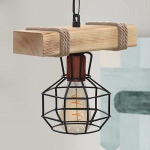 meg-GP030-0167,1-2 ΦΩΤΙΣΤΙΚΟ ΟΡΟΦΗΣ LUMENIA MEGAPAP E27 ΞΥΛΙΝΟ - ΜΕΤΑΛΛΙΚΟ ΜΟΝΟΦΩΤΟ ΧΡΩΜΑ ΦΥΣΙΚΟ - ΜΑΥΡΟ 25X14X80ΕΚ.