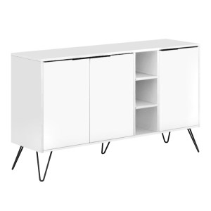 meg-GP037-0004,7-2 ΜΠΟΥΦΕΣ ΜΕΛΑΜΙΝΗΣ CLARA MEGAPAP ΧΡΩΜΑ ΛΕΥΚΟ 142X35,6X83ΕΚ.