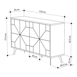 meg-GP037-0008,3-4 ΜΠΟΥΦΕΣ ΜΕΛΑΜΙΝΗΣ DUNE MEGAPAP ΧΡΩΜΑ ΜΑΥΡΟ ΕΦΕ ΜΑΡΜΑΡΟΥ 123X35X77,4ΕΚ.