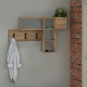 meg-GP037-0012,4-0 ΚΡΕΜΑΣΤΡΑ ΤΟΙΧΟΥ GAME MEGAPAP ΑΠΟ ΜΕΛΑΜΙΝΗ ΧΡΩΜΑ ΑΝΟΙΧΤΟ ΚΑΡΥΔΙ 99,5X15X61ΕΚ.