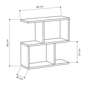 meg-GP037-0018,1-2 ΒΟΗΘΗΤΙΚΟ ΤΡΑΠΕΖΑΚΙ ΜΕΛΑΜΙΝΗΣ SULLY MEGAPAP ΧΡΩΜΑ ΦΥΣΙΚΟ ΟΞΙΑΣ 60X20X60ΕΚ.