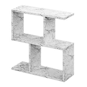 meg-GP037-0018,10-3 ΤΡΑΠΕΖΑΚΙ ΒΟΗΘΗΤΙΚΟ HOMEMANIA MEGAPAP ΧΡΩΜΑ ΛΕΥΚΟ ΕΦΕ ΜΑΡΜΑΡΟΥ 60X20X60ΕΚ.