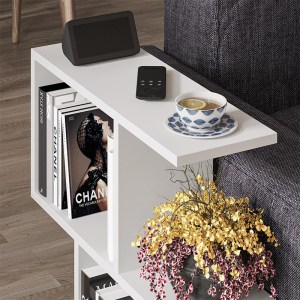 meg-GP037-0018,3-6 ΒΟΗΘΗΤΙΚΟ ΤΡΑΠΕΖΑΚΙ HOMEMANIA MEGAPAP ΧΡΩΜΑ ΛΕΥΚΟ 60X20X60ΕΚ.