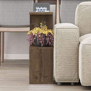 meg-GP037-0018,8-2 ΒΟΗΘΗΤΙΚΟ ΤΡΑΠΕΖΑΚΙ HOMEMANIA MEGAPAP ΧΡΩΜΑ ΑΝΟΙΧΤΟ ΚΑΡΥΔΙ 60X20X60ΕΚ.