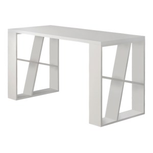 meg-GP037-0019,4-1 ΓΡΑΦΕΙΟ ΕΡΓΑΣΙΑΣ HONEY MEGAPAP ΑΠΟ ΜΕΛΑΜΙΝΗ ΧΡΩΜΑ ΛΕΥΚΟ 137X60X75ΕΚ