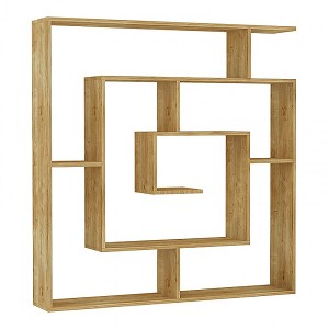 meg-GP037-0022,1-3 ΒΙΒΛΙΟΘΗΚΗ LABIRENT MEGAPAP ΧΡΩΜΑ ΦΥΣΙΚΟ ΟΞΙΑΣ 125X22X129ΕΚ.