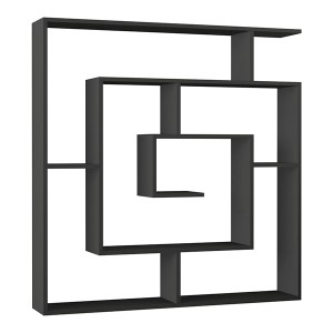 meg-GP037-0022,3-3 ΒΙΒΛΙΟΘΗΚΗ LABIRENT MEGAPAP ΧΡΩΜΑ ΑΝΘΡΑΚΙ 125X22X129ΕΚ.