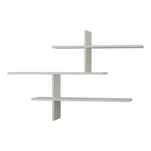 meg-GP037-0025,3-1 ΡΑΦΙΕΡΑ ΤΟΙΧΟΥ ΜΕΛΑΜΙΝΗΣ HERMES MEGAPAP ΧΡΩΜΑ ΛΕΥΚΟ 123X22X80ΕΚ.