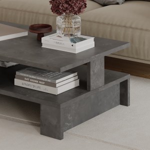 meg-GP037-0030,2-3 ΤΡΑΠΕΖΑΚΙ ΣΑΛΟΝΙΟΥ MANSU MEGAPAP ΧΡΩΜΑ ΓΚΡΙ ΡΕΤΡΟ 80X50X27ΕΚ.