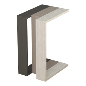 meg-GP037-0032,1-1 ΤΡΑΠΕΖΑΚΙ ΒΟΗΘΗΤΙΚΟ ΜΕΛΑΜΙΝΗΣ ALONSO MEGAPAP ΑΝΟΙΧΤΗ ΜΟΚΑ/ΛΕΥΚΟ ΑΝΤΙΚΕ/ΑΝΘΡΑΚΙ 30X40X57ΕΚ.