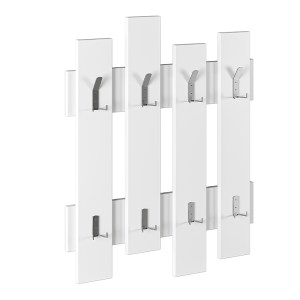 meg-GP037-0044,3-2 ΚΡΕΜΑΣΤΡΑ ΤΟΙΧΟΥ FEDEL MEGAPAP ΑΠΟ ΜΕΛΑΜΙΝΗ ΧΡΩΜΑ ΛΕΥΚΟ 64X4X81ΕΚ.