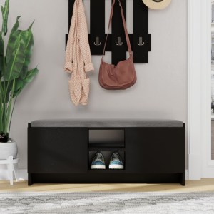 meg-GP037-0045,6-2 ΠΑΠΟΥΤΣΟΘΗΚΗ ZULLA MEGAPAP ΑΠΟ ΜΕΛΑΜΙΝΗ ΧΡΩΜΑ ΜΑΥΡΟ 110X37X43ΕΚ.