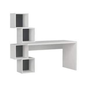 meg-GP037-0051,1-3 ΓΡΑΦΕΙΟ ΕΡΓΑΣΙΑΣ BALANCE MEGAPAP ΧΡΩΜΑ ΛΕΥΚΟ 153,5X60X140ΕΚ